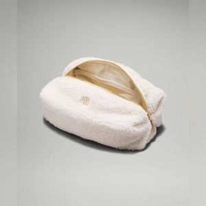 Lululemon Fleece/Sherpa zip pouch